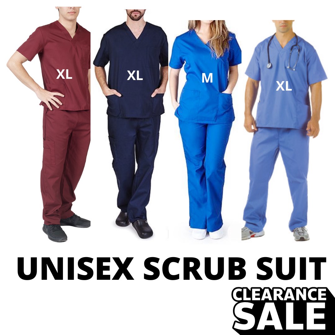 [CLEARANCE]BRAND NEW medical scrubs doctor nurse uniform set, Men's