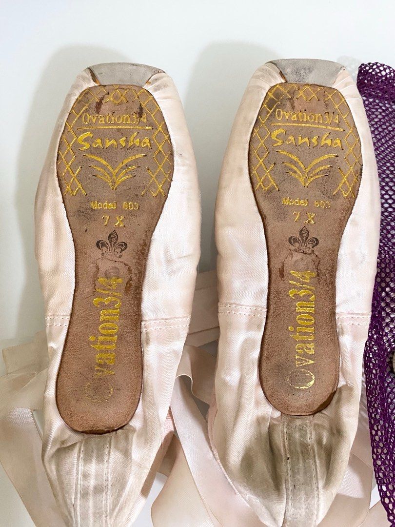 SANSHA 7X Ovation 3 4 Pointe Shoes Women s Fashion Footwear