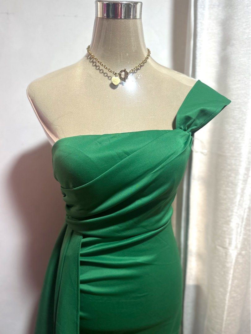 SHEIN MISS ORD brand new elegant classy green evening gown long maxi dress,  Women's Fashion, Dresses & Sets, Evening dresses & gowns on Carousell