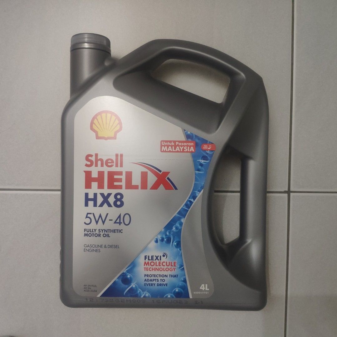 Shell Helix HX8 5W-40 (Fully Synthetic Motor Oil) 4L, Auto Accessories ...