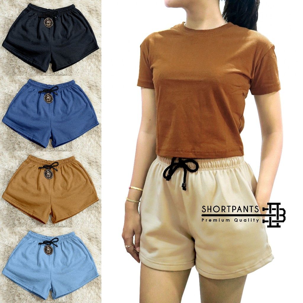SHORTPANTS CELANA PENDEK FASHION WANITA HOTPANTS KOREAN STYLE SWEATSHORT  CELANA SANTAI WANITA