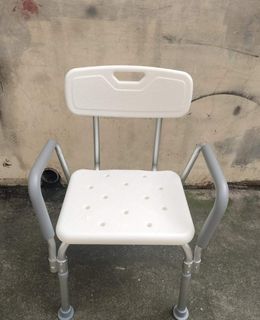 Shower chair with armrest & backrest