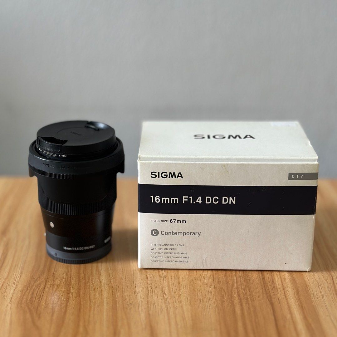 Sigma 16mm f/1.4 DC DN Contemporary APSC Lens SONY E MOUNT, Photography,  Lens  Kits on Carousell