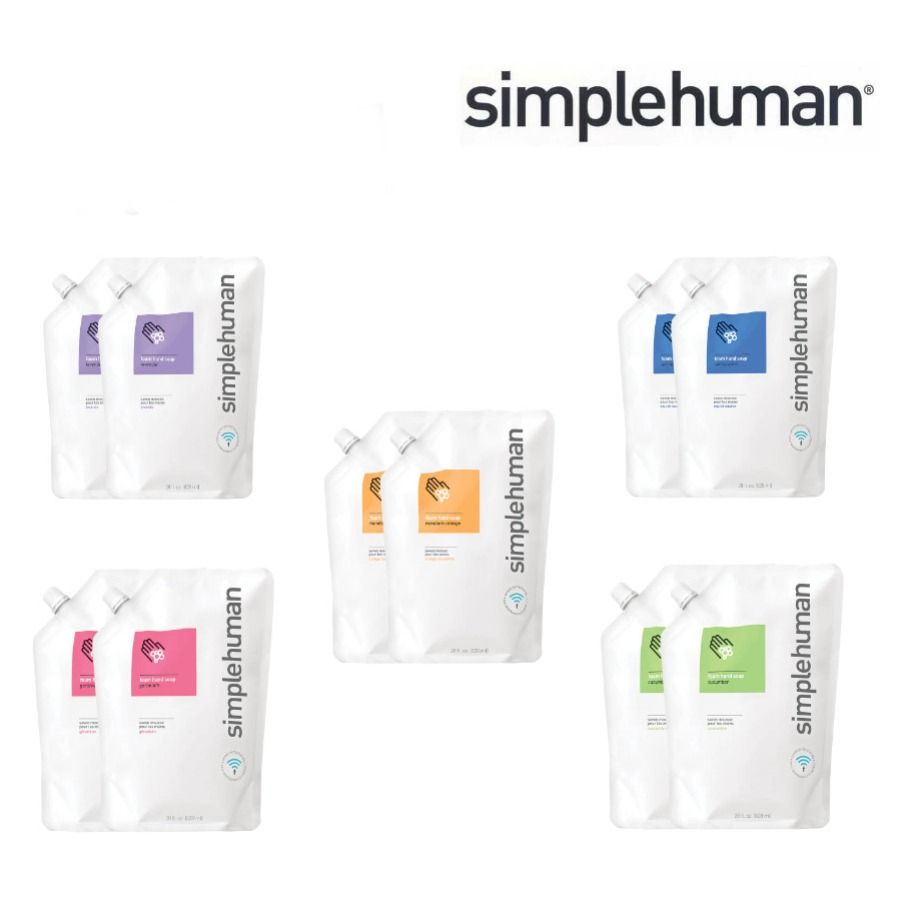simplehuman lavender foam hand soap refill pouch, 28 fl. oz.