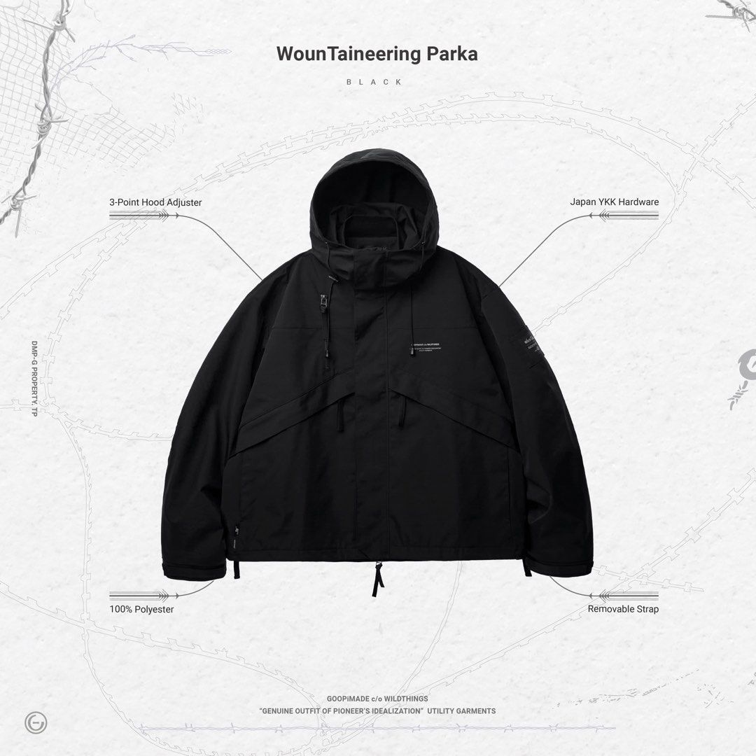 Size3] GOOPiMADE x WildThings WounTaineering Parka, 男裝, 外套及