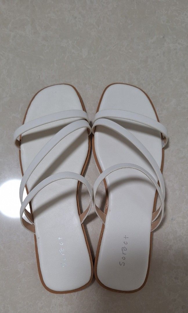 White shoes and sandals hot sale