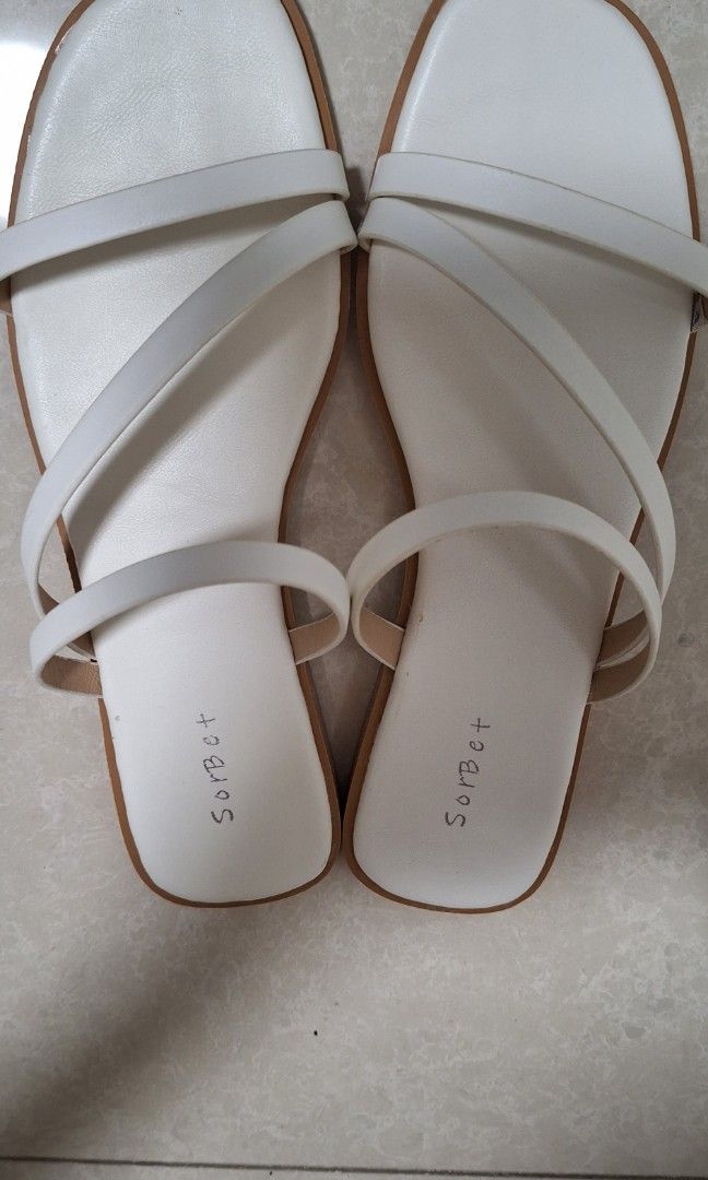 White shoes and clearance sandals