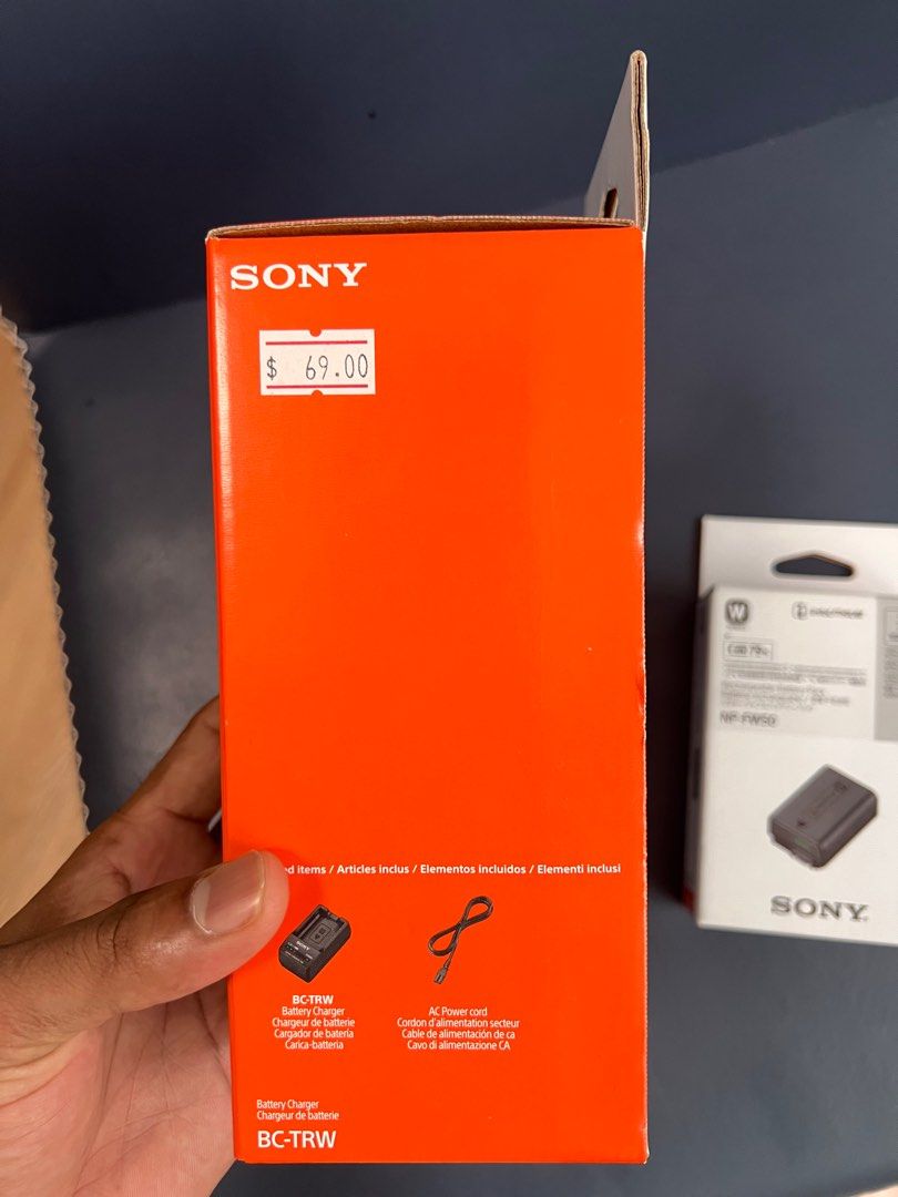 Sony camera Battery and charger, Photography, Photography Accessories