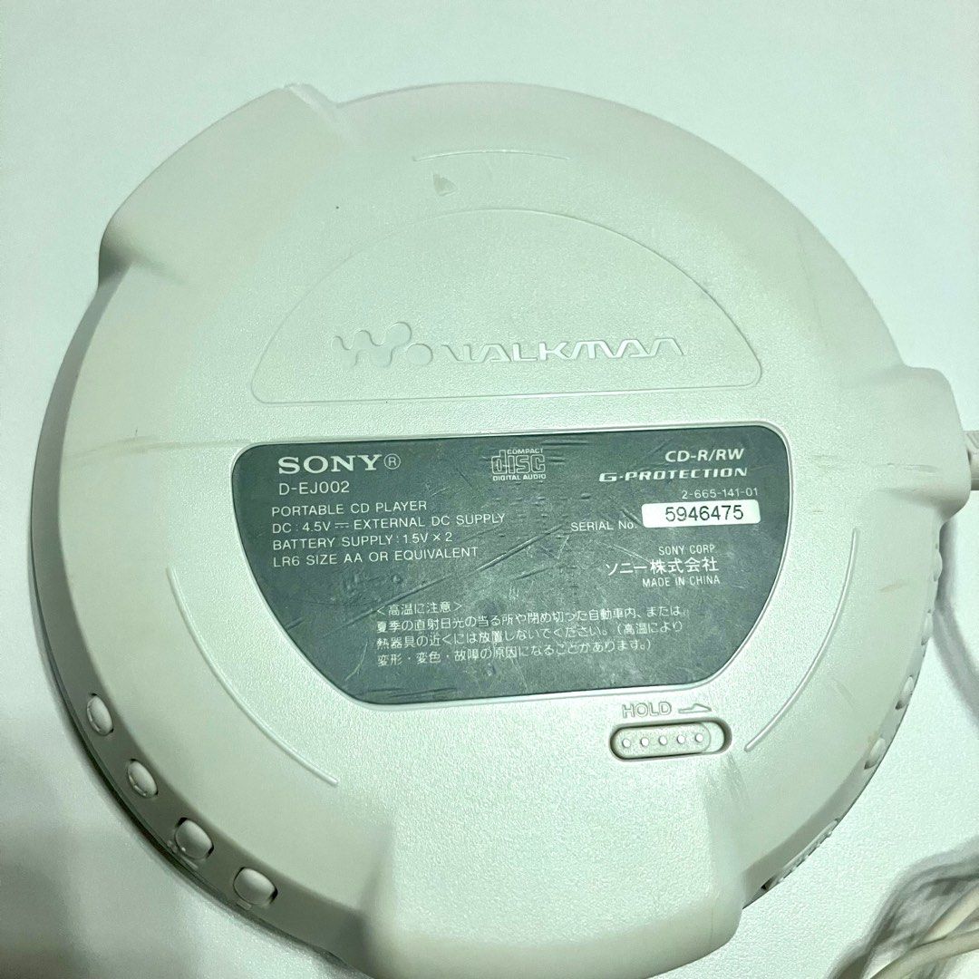Sony CD Walkman D-EJ002 Discman 使用筆芯電池#compact disc CD music