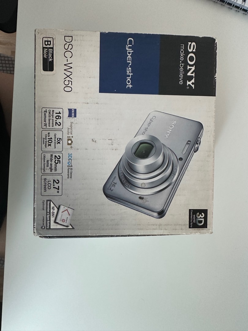 Appareil Photo Sony Cyber-shot DSC-WX50 Compact Noir – Occasion