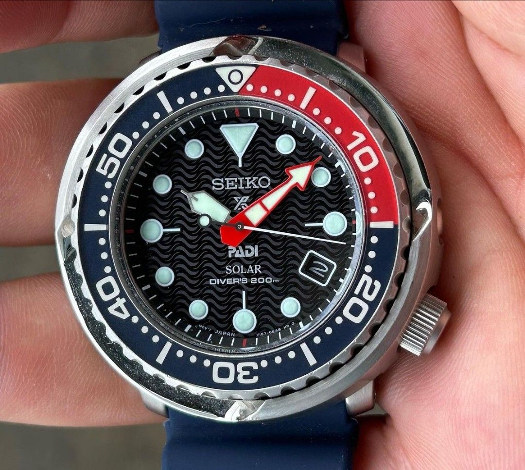 Seiko solar new arrivals tuna metal shroud