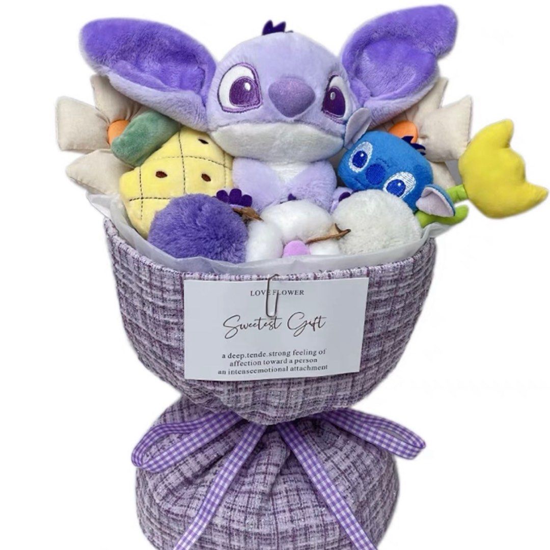 Disney Lilo & Stitch Angel & Stitch Plush Bouquet