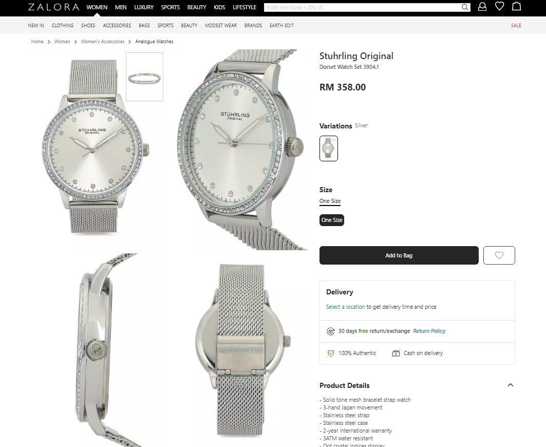 Stuhrling zalora on sale