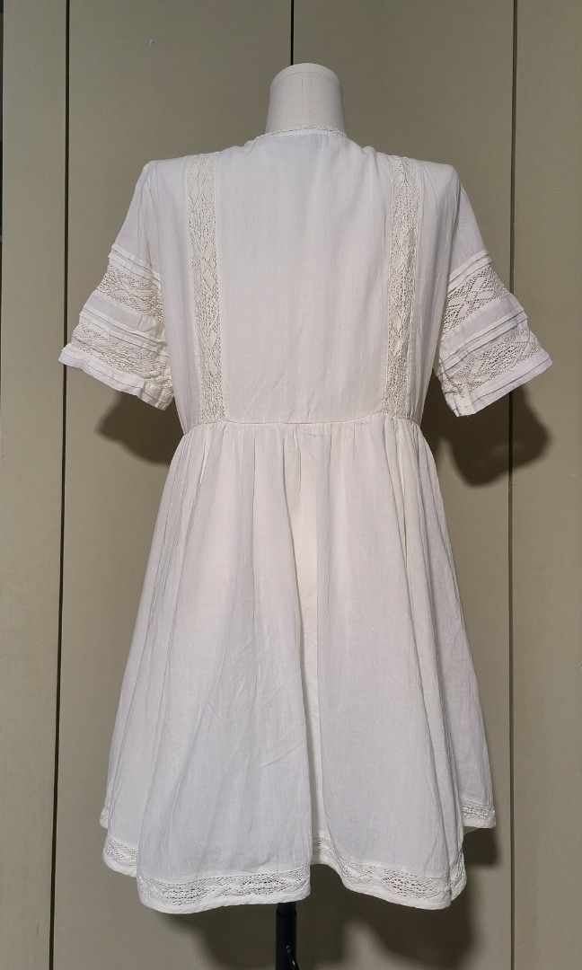 Superdry Lace White Cotton Dress, Women's Fashion, Dresses & Sets, Dresses  on Carousell