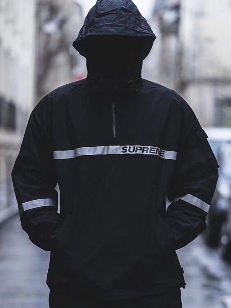 Supreme reflective taping hooded pullover 衝鋒衣, 他的時尚, 運動