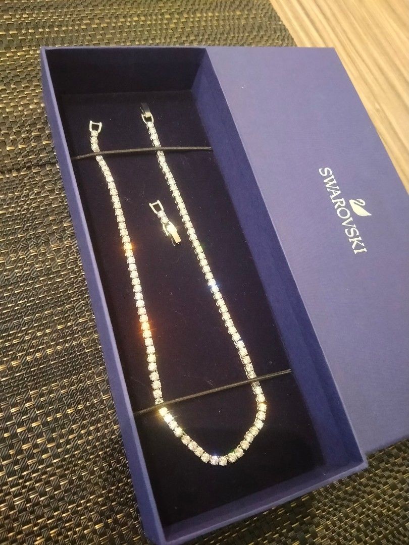 Swarovski tennis necklace extender hot sale