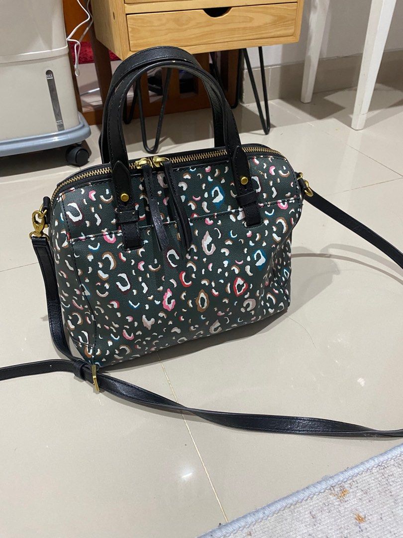 Fossil rachel satchel green multi new arrivals