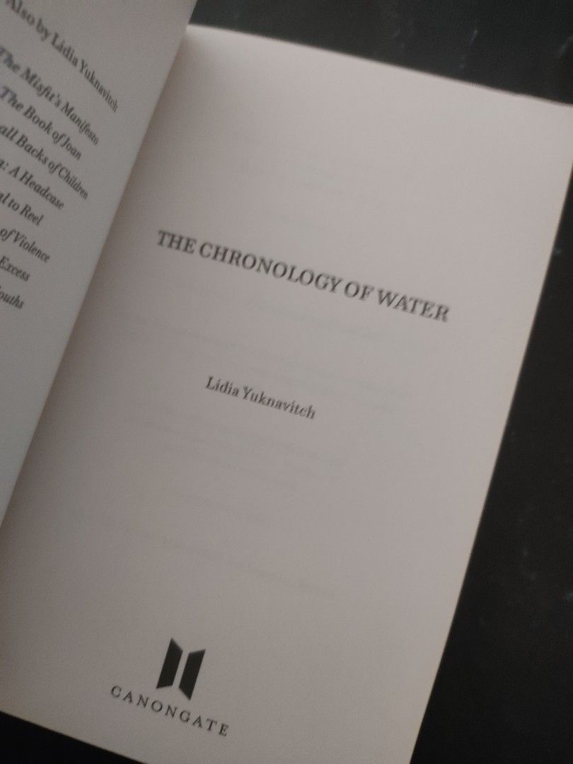 The Chronology of Water by Lidia Yuknavitch, Hobbies & Toys, Books ...