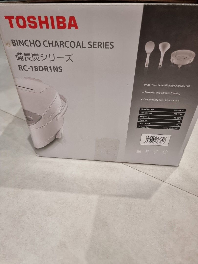Toshiba Bincho Charcoal 1.8L rice cooker, TV & Home Appliances, Kitchen