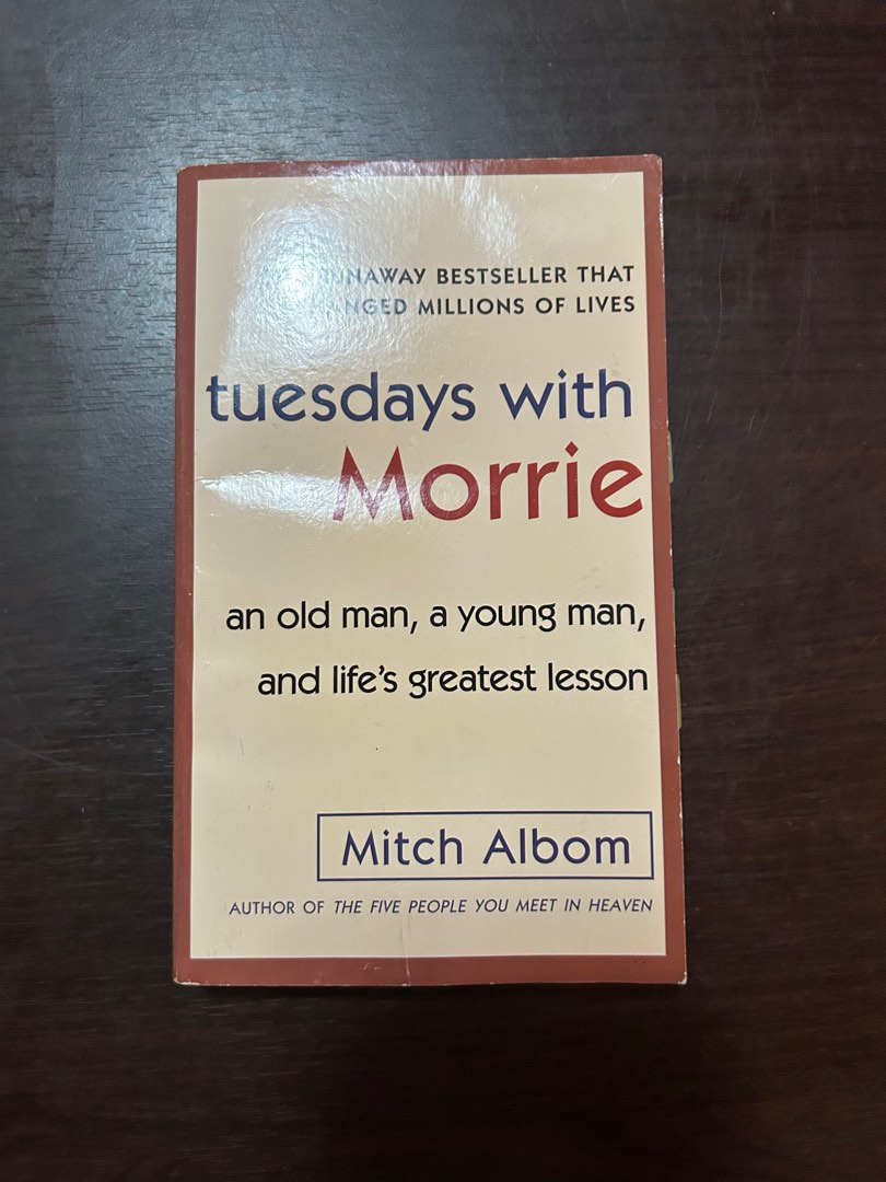 Tuesdays with Morrie by Mitch Albom, Hobbies & Toys, Books & Magazines ...