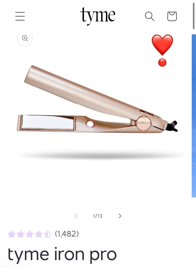 Curler and straightener on sale in one tyme