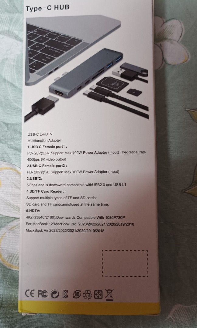 Type c multifunction adapter (Category: Cables & Adaptors) located in Singapore. Submitted by rosemose (Listing ID 1261676850, Image 2). Description: .