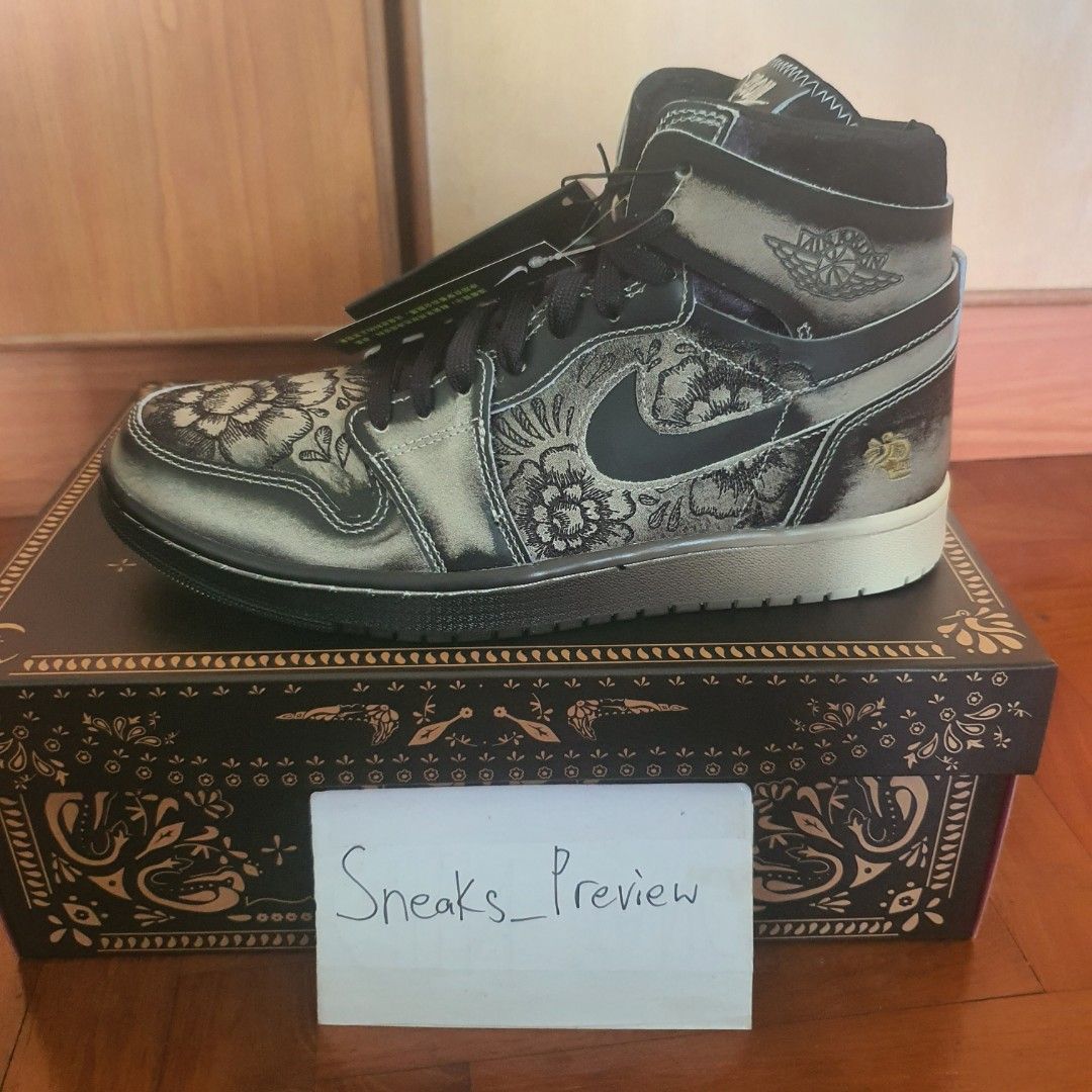 US10 JORDAN 1 ZOOM AIR CMFT DIA DE MUERTOS Men s Fashion