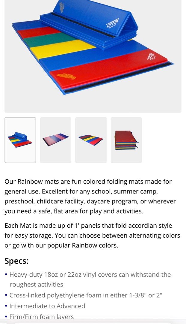 Tiffin gym mats top
