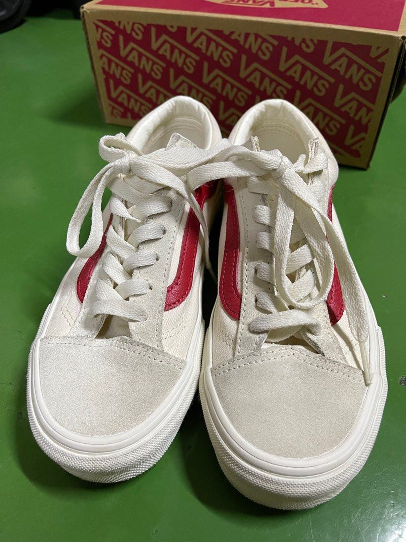 Vans Style 36 Marshmallow Racing Red Men s Fashion Footwear