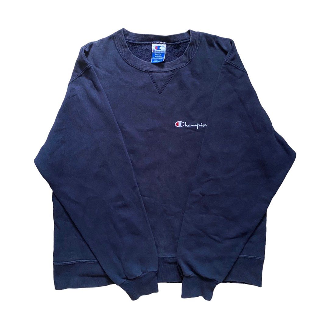Men's champion navy blue sweatshirt outlet