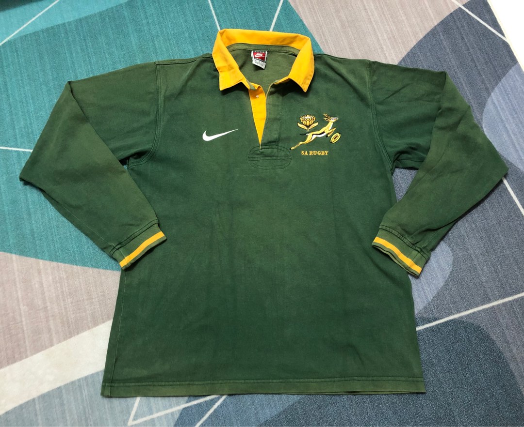 Vintage Nike South Africa Rugby Jersey, Men's Fashion, Activewear on