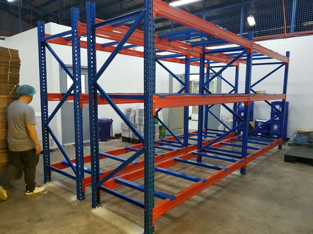 Warehouse Type Pallet Racks Adjustable Beam, Furniture & Home Living ...