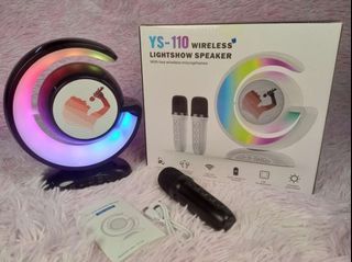 YS-110 Wireless Lightshow Speaker with One Wireless Mic (Kindly disregard the packaging that states two mic)