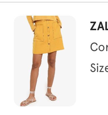 Zalora Yellow skirt Women s Fashion Bottoms Skirts on Carousell