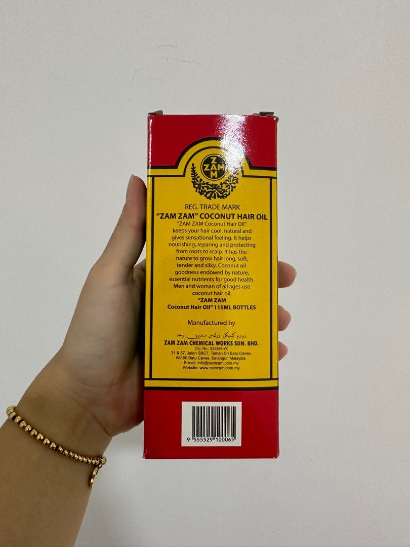 ZamZam Coconut Hair Oil, Beauty & Personal Care, Hair on Carousell
