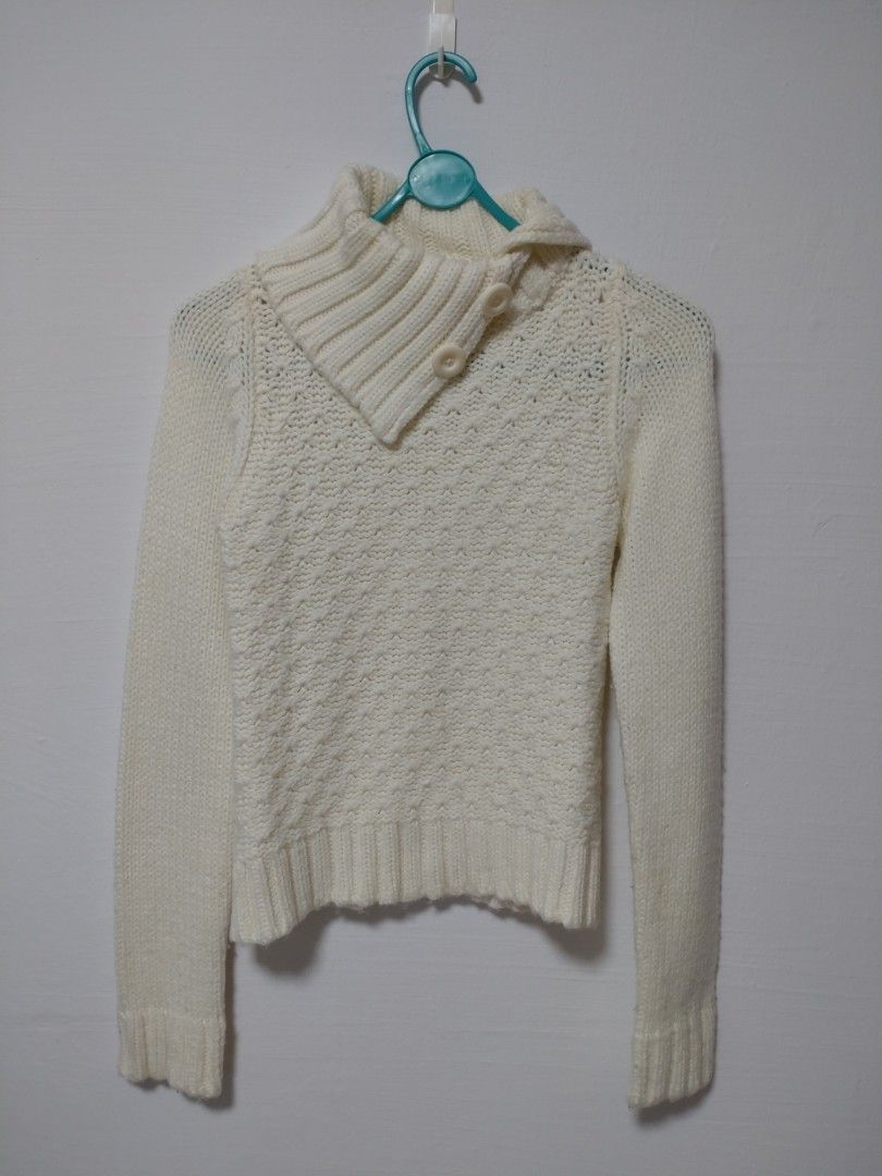 White discount zara jumper
