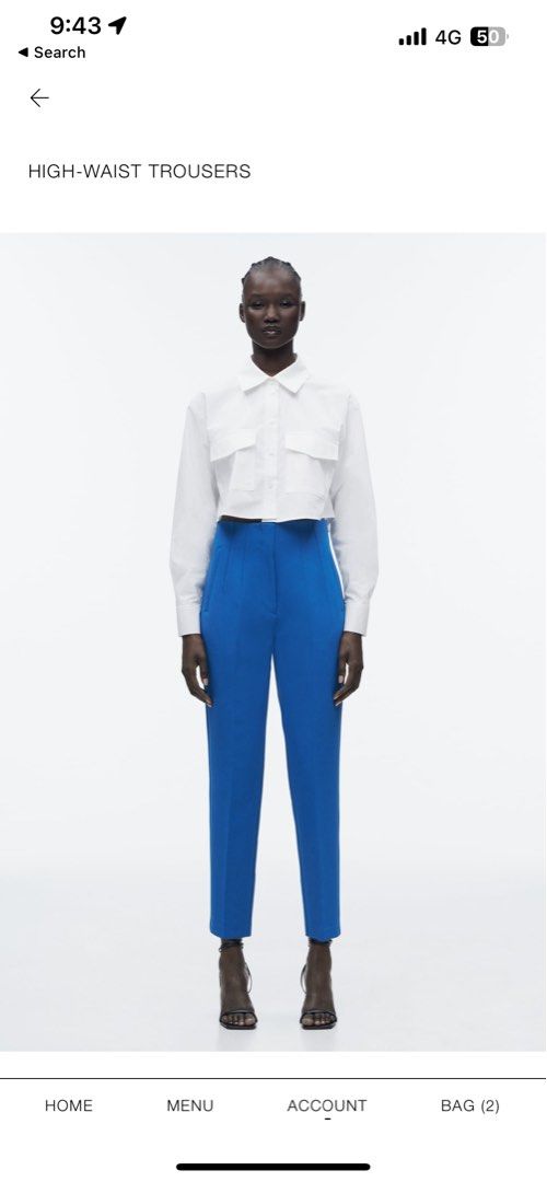 TEXTURED SUIT TROUSERS - Light blue | ZARA Uzbekistan