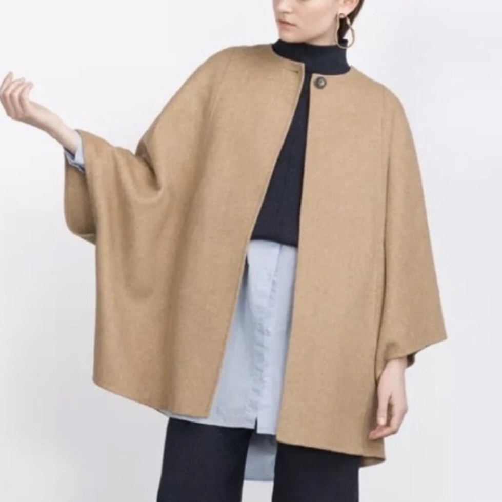 Zara capes and ponchos sale