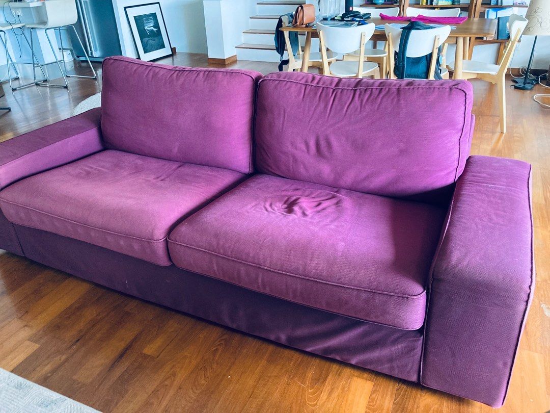 3 seater Sofa ikea, Furniture & Home Living, Furniture, Sofas on Carousell