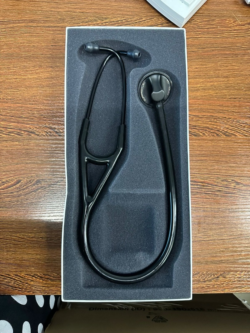 3M Littmann Stethoscope Master Cardiology Black Tube, BlackFinish