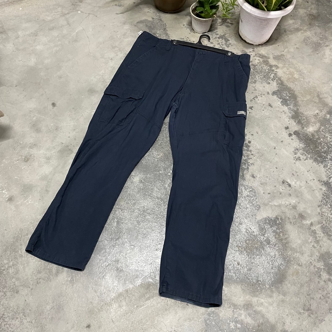 Wrangler navy blue cargo pants new arrivals