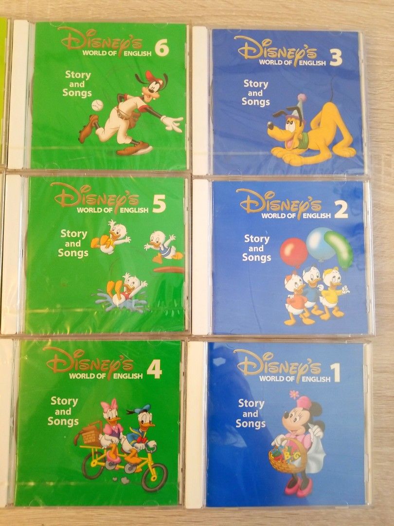 95% New 未拆膠紙) Disney's World of English (1-12) Story and Songs