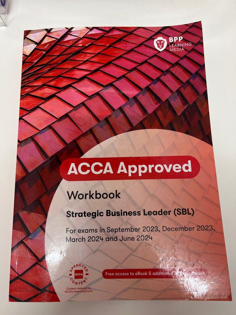 ACCA SBL Workbook 23/24, Hobbies & Toys, Books & Magazines, Textbooks