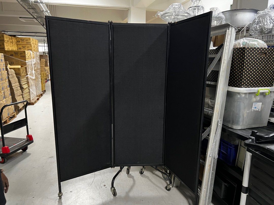 Acoustic conference room partition Divider 3-tier, Furniture & Home ...
