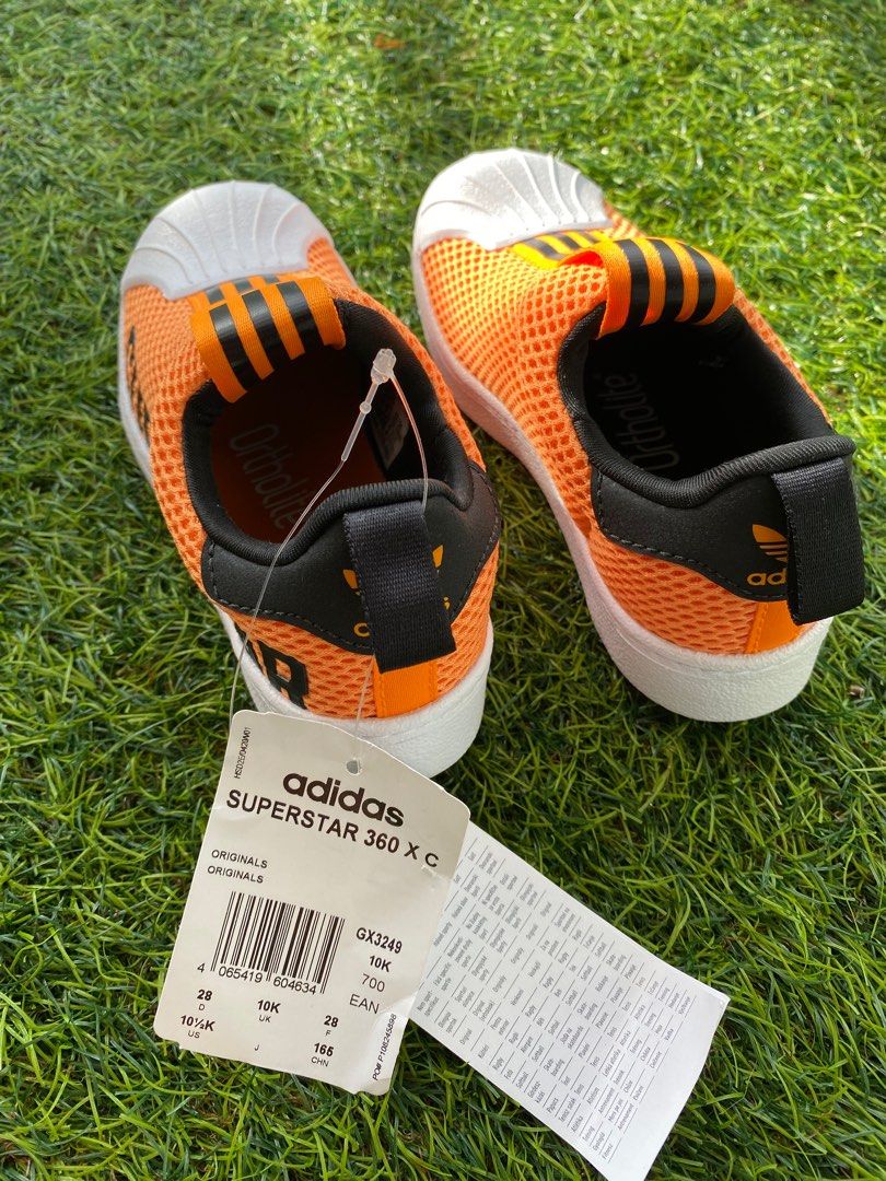 Adidas superstar on sale 2 kids Orange