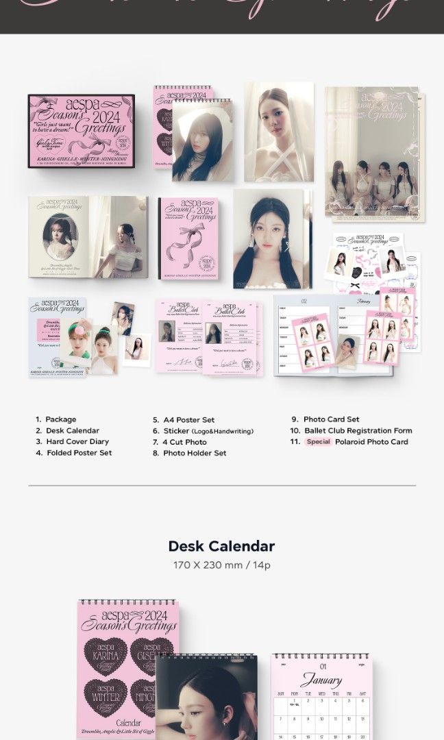 Aespa 2024 season greeting withmuu pob karina giselle winter ningning