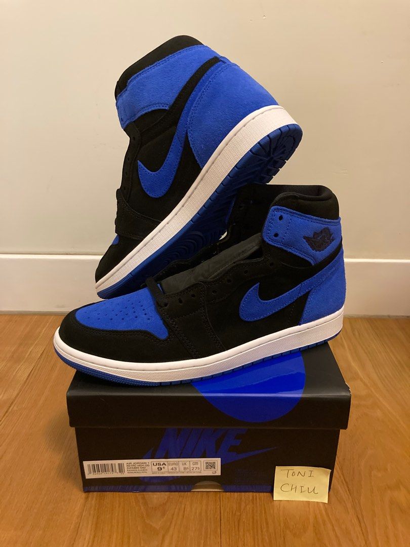 代引き人気 NIKE JORDAN 1 RETRO HIGH OG ROYAL us9 - 靴