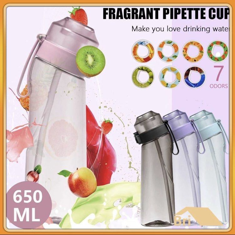 650ML Reusable Water Bottle Sports Air Up Flavor Pods Drinking