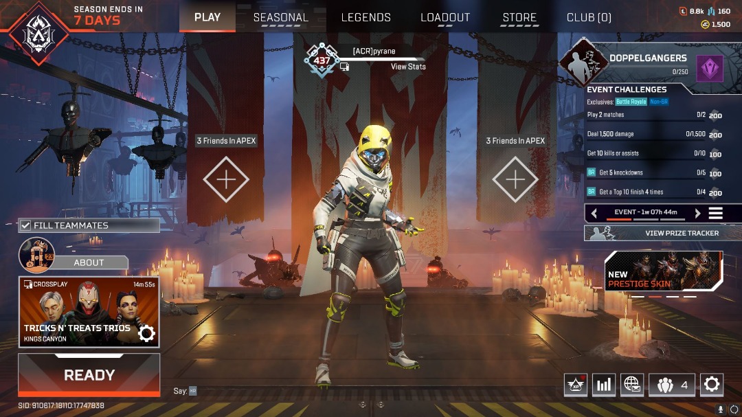 Apex Legends account (Wraith Kunai Heirloom), Video Gaming, Video Games