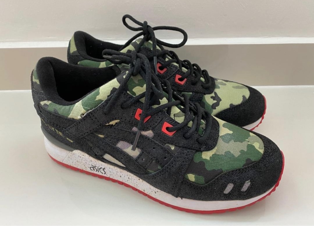 ASICS Gel Lyte III Army Black running shoes Men s Fashion